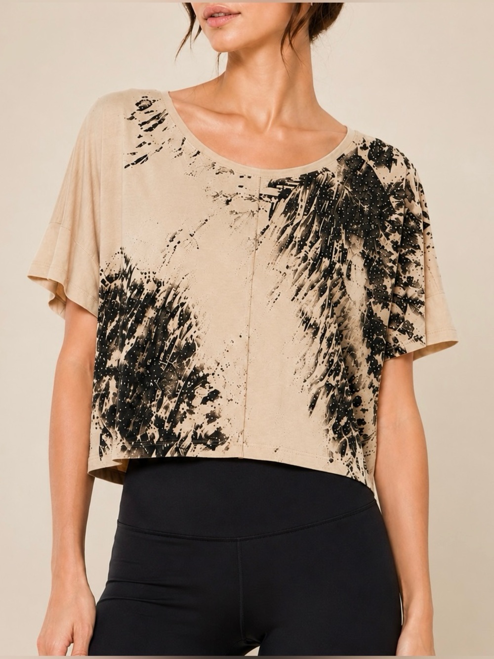Express dolman top • graphic with rhinestones relaxed fit flowy shirt XS EUC OBO
